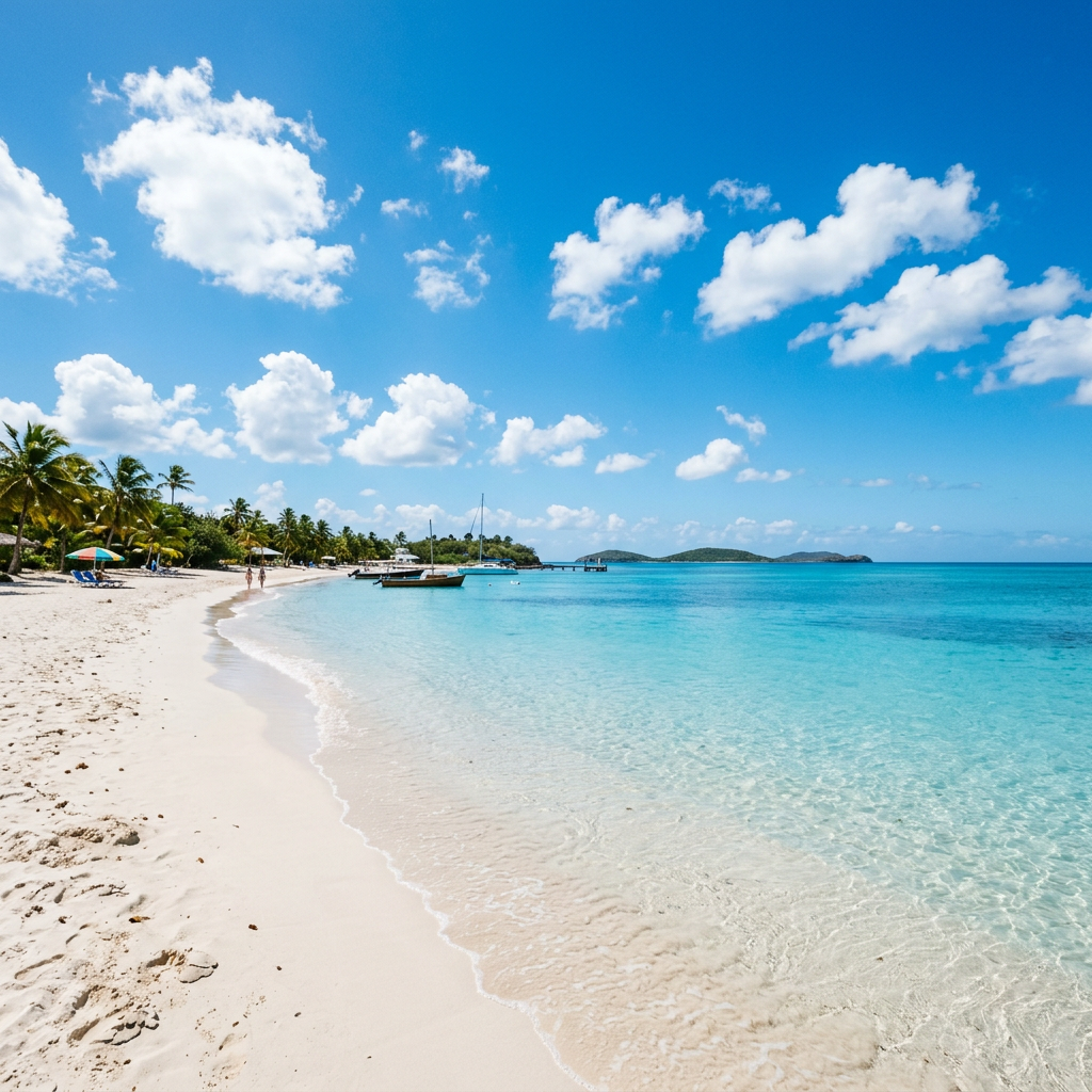 Turquoise ocean and white sand beach, a preview of your next getaway